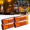 4x Bernsteinfarbene 3-LED-Begrenzungsleuchte Seitenblinker LKW-Leuchtenzubehör Anhänger