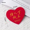 Heart Cake Topper: Bright Red, Perfect for Birthdays, Weddings, and Valentine's Day.