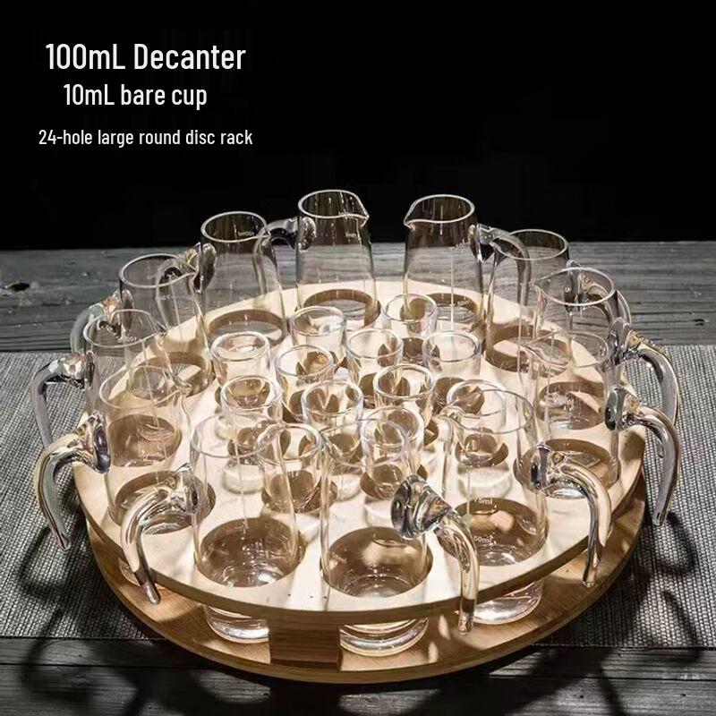 

Набор графина для ликера и рюмок из стекла ручной работы