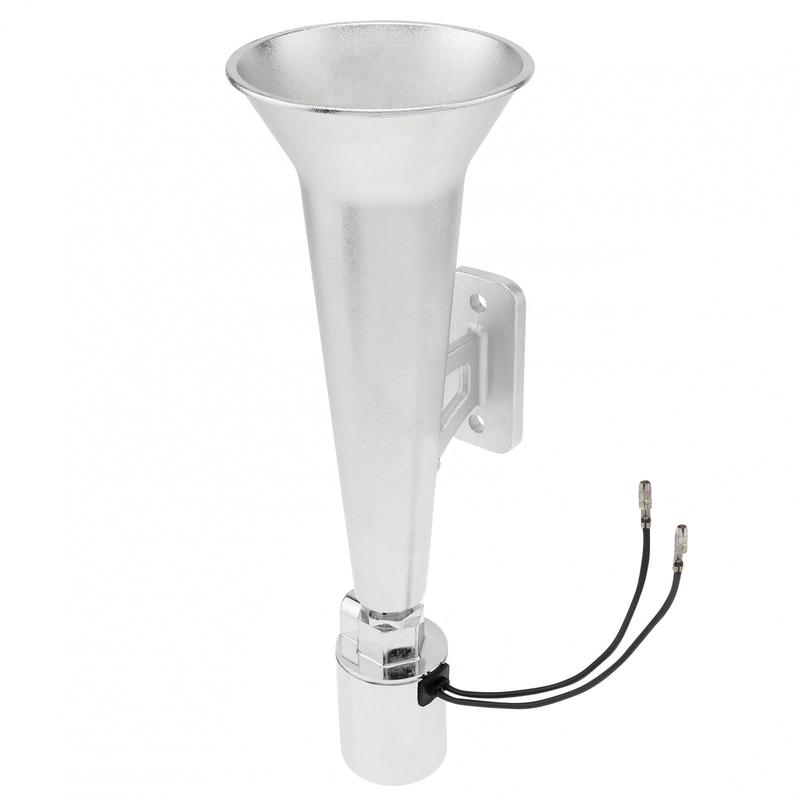 180dB Super Loud Zinc Alloy 12 / 24V Single Tube Air Horn for Trucks Buses Boat Trains Etc, Wear-resistant Whistle Horn