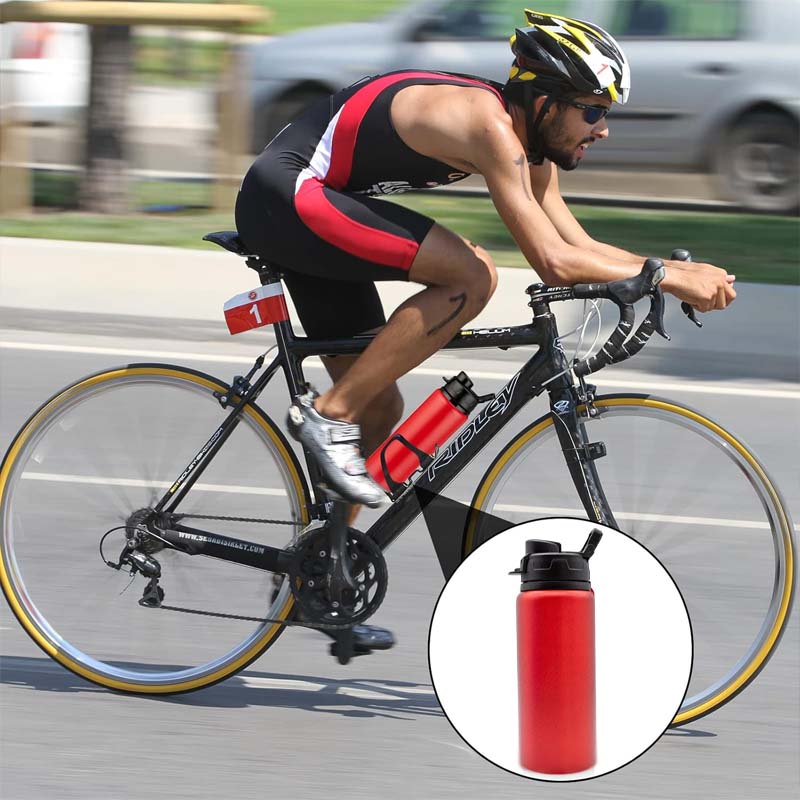 1-10PCS 600ml Aluminum Sports Water Bottle Leak Proof Lightweight Design for Cycling Hiking Gym BPA Free Canteen