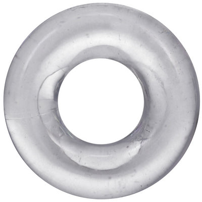 Cockring souple THE DONUT 2X 20 mm Transparent - RockSolid by Doc Johnson - Cockrings Flexibles