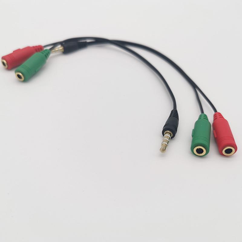 3.5mm One-to-Two Audio Splitter for Laptop, Headphones, and Microphones