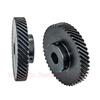 1pcs 1.5M Helical Gear 42 45 46 Teeth 1.5 Modulus 42T 45T 46T 45 Degree Left/Right Spiral 45# Steel Gear Bore 12-32mm Custom