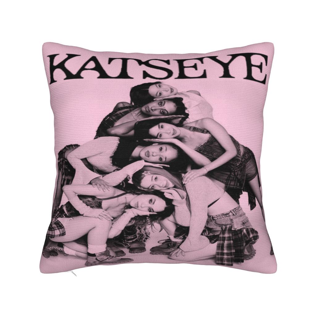 Katseye Kpop Style Mädchen Kissenbezug Kawaii Kissenbezug Bequeme Kissenbezüge Für Büro Auto Heimdekoration
