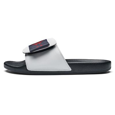 Back-To-Back Minimalist Fashion Velcro Design Easy Slip-On EVA Non-Slip Slide Sandals Unisex Sandals White Black K0FX5LT10-012