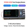 Modulo di Ricarica Rapida PD 140W Kit Scheda Madre Power Bank Fai-da-te Schermo TFT da 0,96 pollici IP2366 Buck-Boost Scheda di Carica/Scarica Li-ion 2-6S