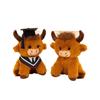 Cute Scottish Highland Cattle Doctor Hat Cattle Graduation Season Gift Celebrating Graduation Gift for Kids and Friends