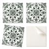 Set of Vinyl Tiles with a Motif for the Kitchen and Living Room. Plant Pattern In a Tile 20x20x20 Cm.