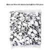 Self-Adhesive Movable Black and White Eyeballs with Eyelashes for Creative DIY Accessories