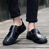 Herren Casual Lederschuhe Low Top Outdoor Slipper Weiche Sneaker Rutschfeste Flats Mokassin Handgefertigt Große Größe 39-46