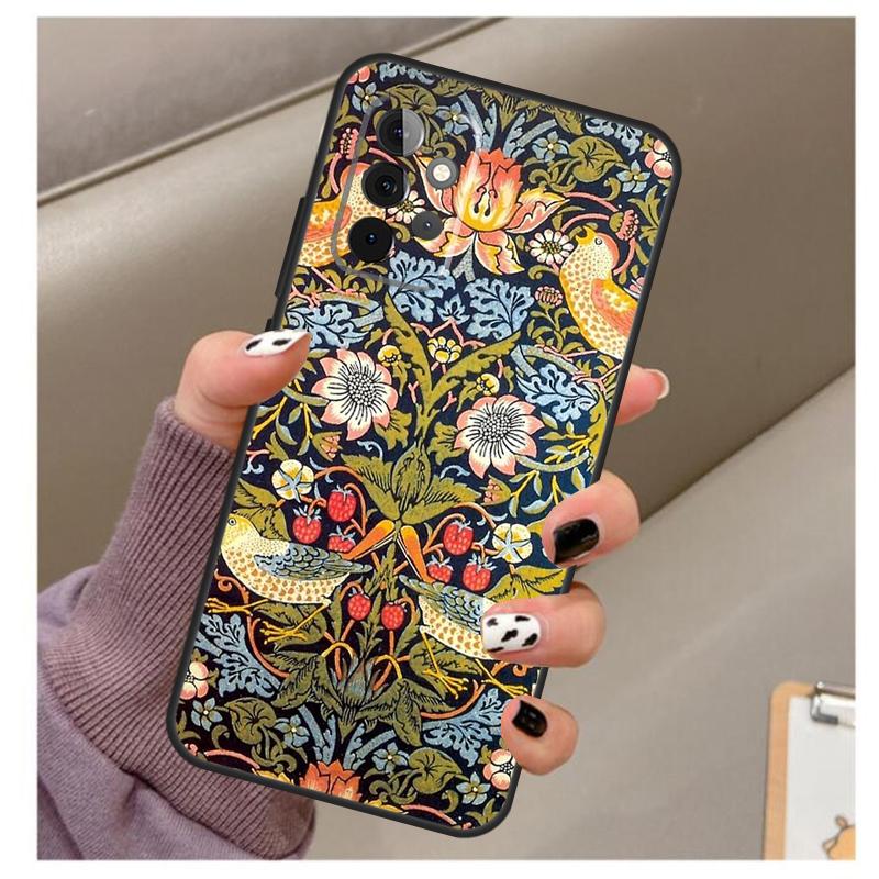 William Morris Strawberry Thief Case For Samsung Galaxy A35 A55 A15 A32 A12 A22 A52 A06 A54 A34 A14 A56 A36 A26 A16 A13 A53