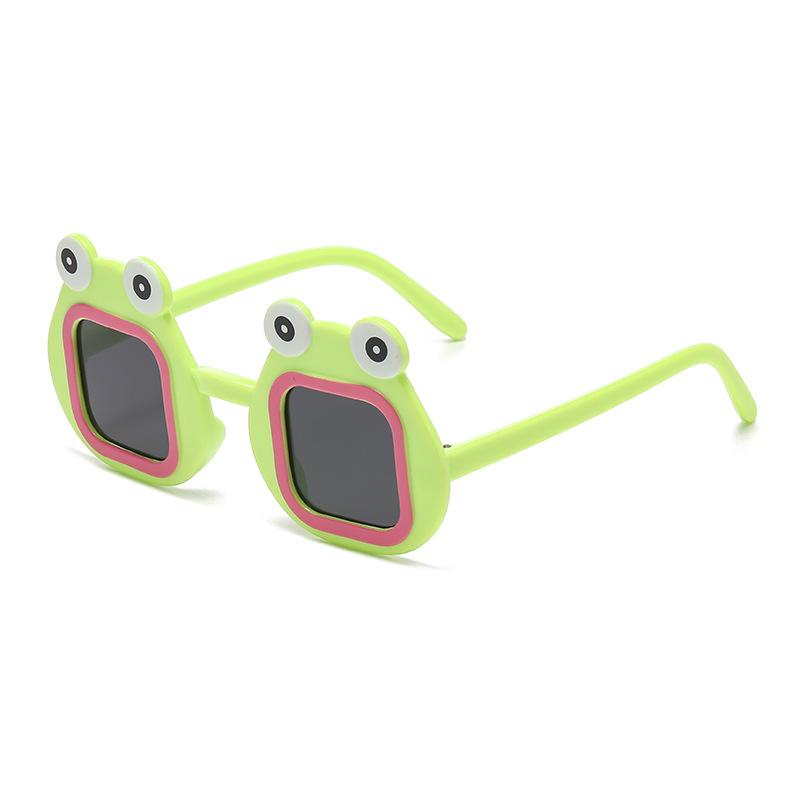 7335 Children'S Funny Frog-Shaped Sunglasses, Cute Baby Boys And Girls Cartoon Sunglasses Fashion Glasses