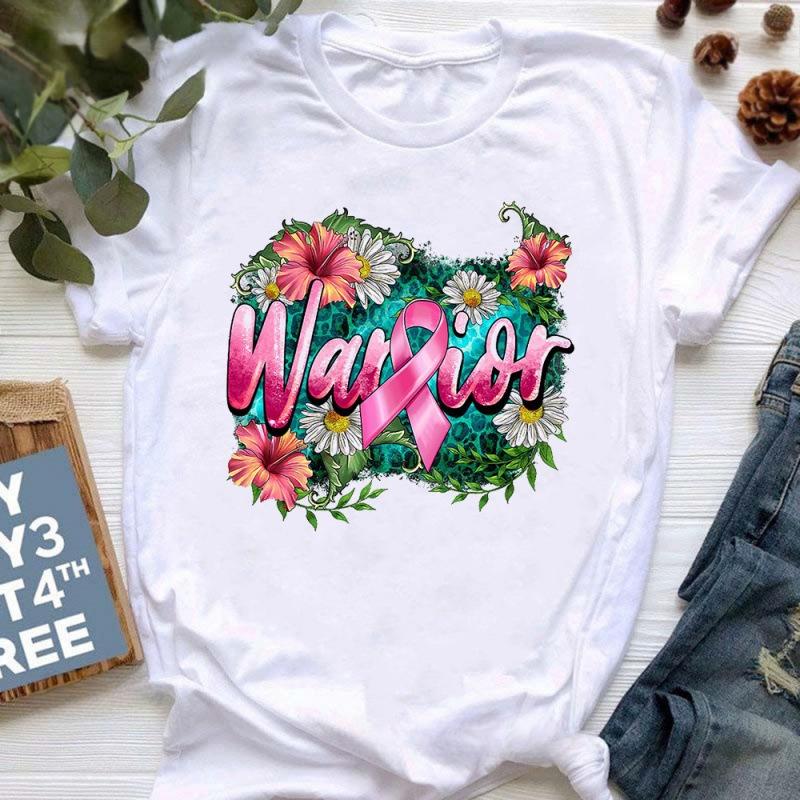Summer Half Sleeve Retro Printed High Heels Cotton Loose Short Sleeve Women's T-Shirts Women’s