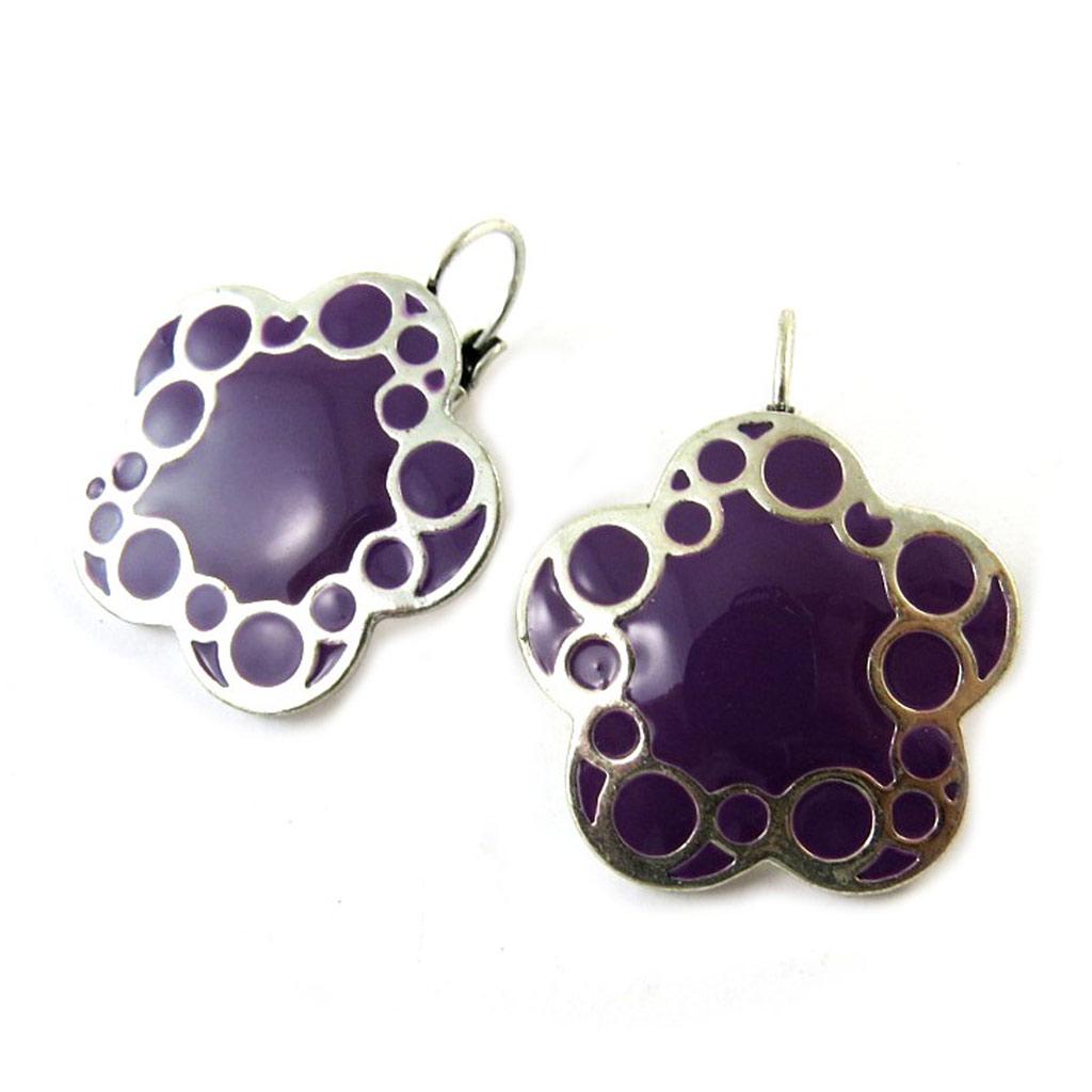 NOA [G5813] - Purple 'Princess Pop' Designer Earrings
