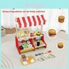 Childrens Toy Vegetable Fruit Shelf Play Store With Wooden Material For Imaginative Role Play