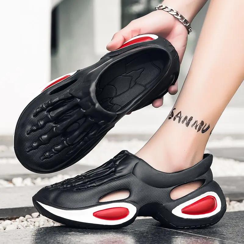 Fashion Height Male Shoe Ultralight with Platform Beach Non-slip Stylish Pvc 39 Summer 2025 Barefoot Japanese Daily Use Buy Men's Sandal