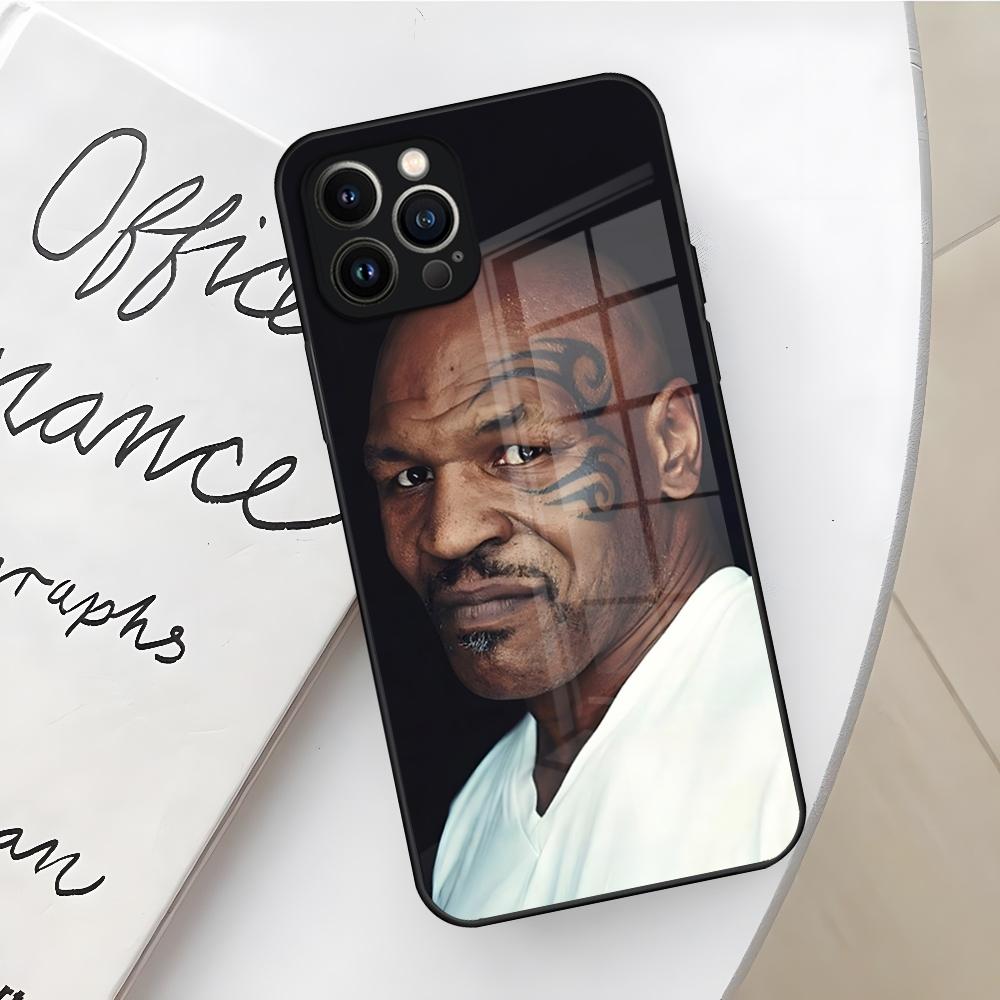 

Mike Tyson Boxer Man Phone Case for Iphone 16 15 14 12 11 13 Pro Max Mini X Xr Xs Se 8 Puls glass Cover iPhone14 Pro