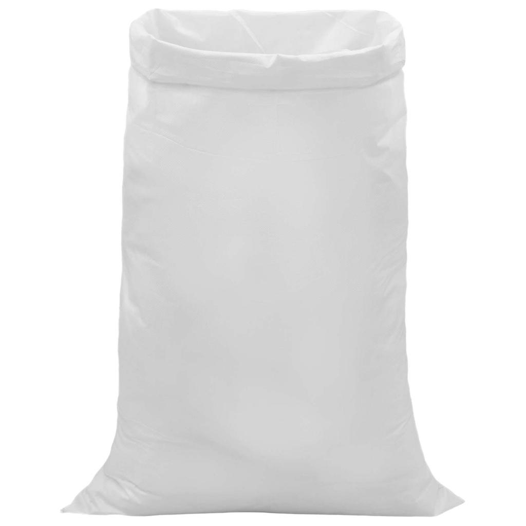 Woven Bags 10 pcs White 80 x 125 cm PP