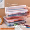 Transparent Large-capacity Pencil Case for Organizing Stationery Plastic Box Student Paint Box Stationery Case