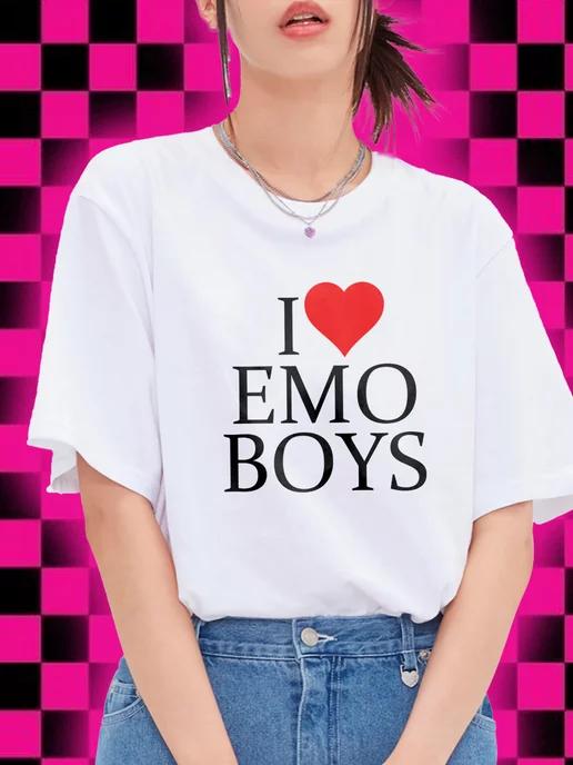 I love emo boys T-shirt S