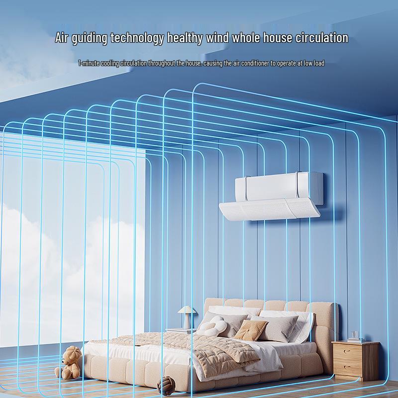 Universal Wall-Mounted Air Conditioner Wind Deflector - No Installation Windproof Guide Cover