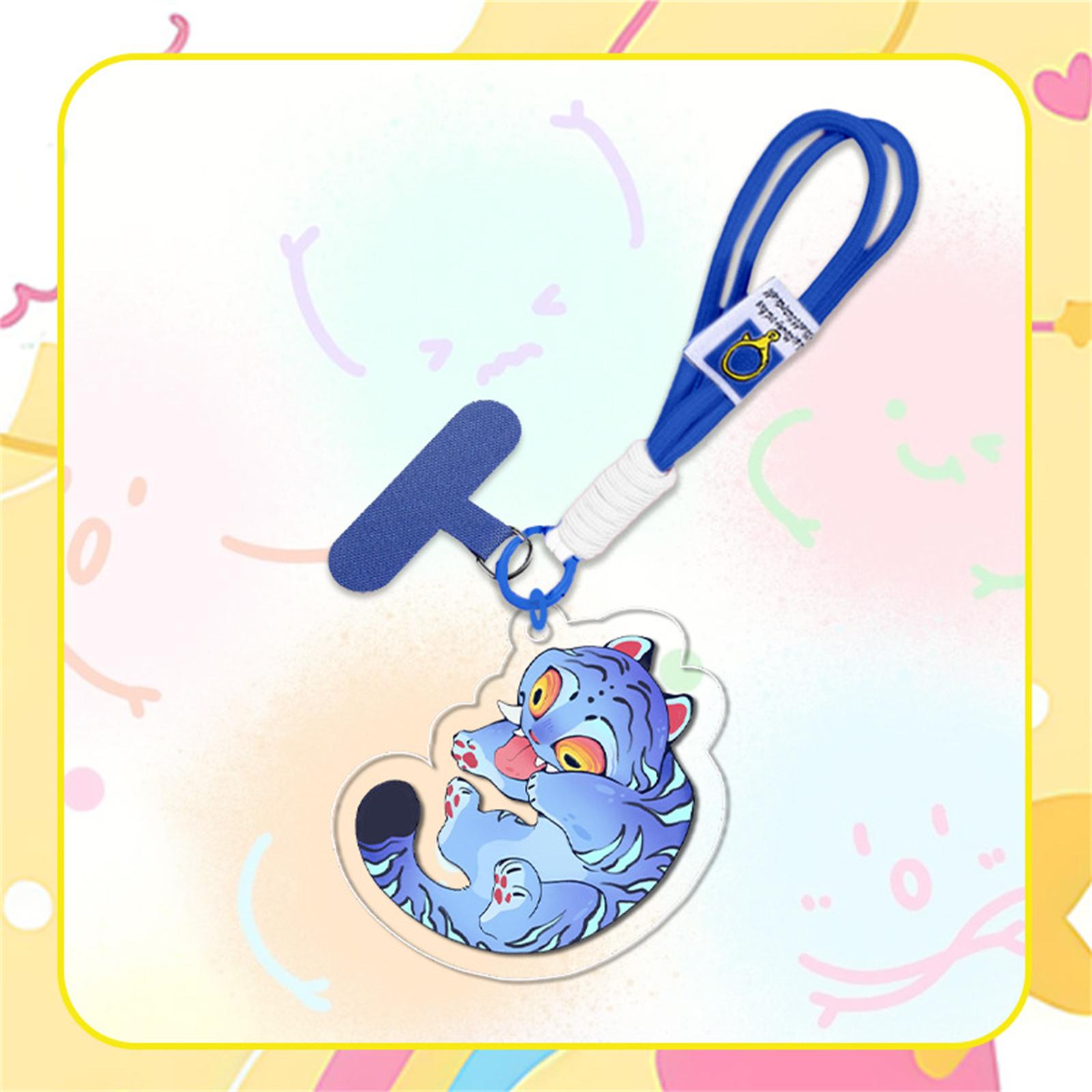 

Peripheral Acrylic Pendant Mobile Phone Clip Wrist Strap DIY Gift One Size