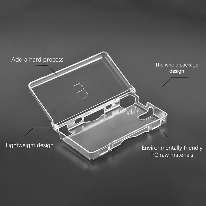 Transparent Game Case Cover Replacement Case Screen Lens For Nintend Ds Lite