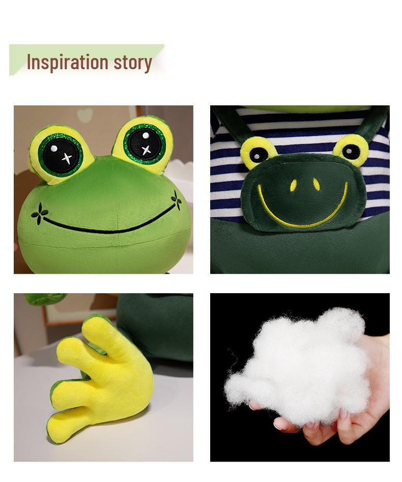 Kawaii Frog Plush Toy - Cute Cozy Soothing Doll Gift for Kids