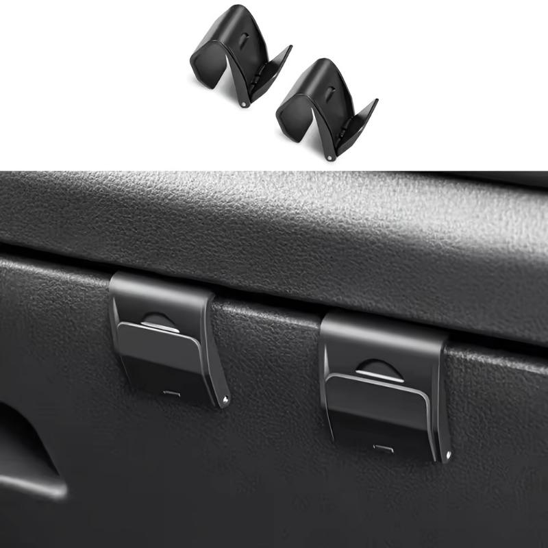 2Pcs Foldable Storage Hook - Black Car Storage Hook, Suitable for Most Vehicles, Lightweight and Durable