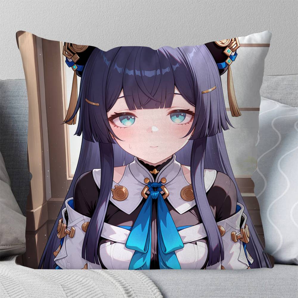 Pela Anime Hhonkai Star Rail Pillow Case Fashion Square Pillowcase Bedroom Sofa Room Ins Decoration Leisure