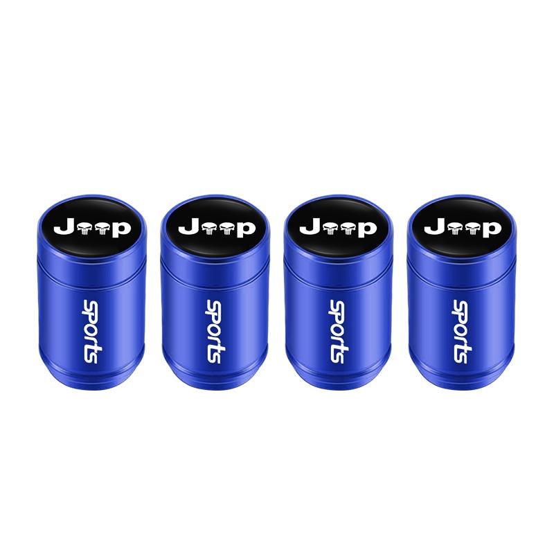 Car Tire Wheel Valve Caps Cover Suede Car Key Chain Ring Keychain For Jeep Grand Cherokee Wrangler JK Gladiator Compass Patriot