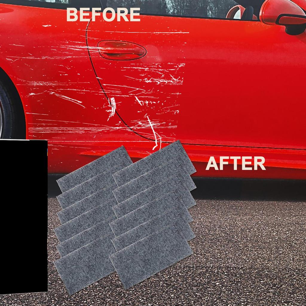 12x Panni Nano Pulizia per Auto Graffi Rimuovi Graffi Auto Kit Riparazione Vernice