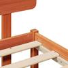 Bed Frame Wax Brown 90 x 190 cm Solid Pine Wood