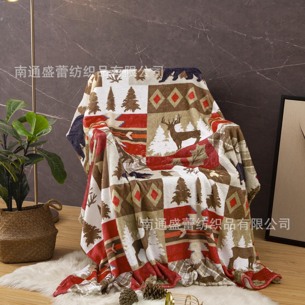 

3D Цифровая Печать Фланелевый Плед Плед для Дивана Плед Однослойный Утолщенный 130/150 single-sided printing