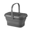 Multifunctional Folding Picnic Bucket With Lid Portable Camping Table Outdoor Travel Food Fruit Water Storage Container
