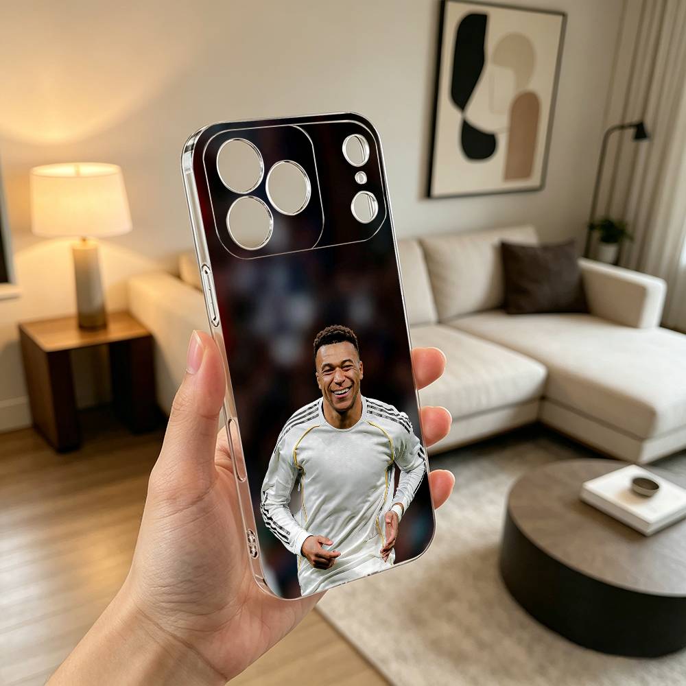 F-Football Star MbappeS-S Phone Case For iPhone 17 16 15 14 13 12 11 Mini Pro Max Plus Transparent Cover