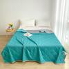 Cooling Ice Silk Summer Quilt - Lightweight, Washable, Solid Color for Single/Double Beds