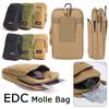 Men Single/double Layer Camping Hunting EDC Molle Bag Wallet Pocket Waist Purse Phone Pouch