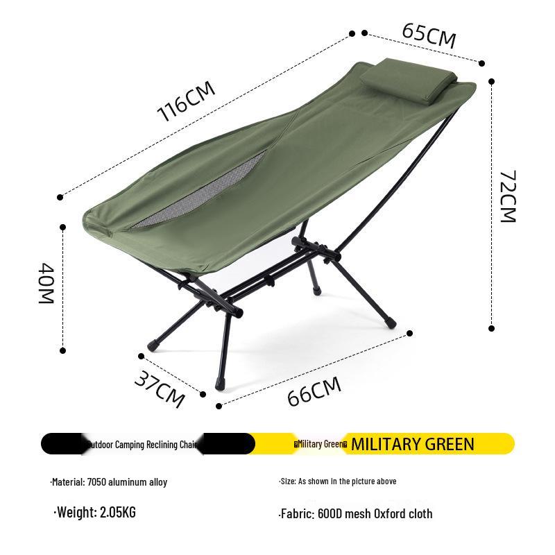 

Portable Folding Aluminum Lounge Chair for Outdoor, Office, Fishing, Beach, Leisure, and Camping Activities