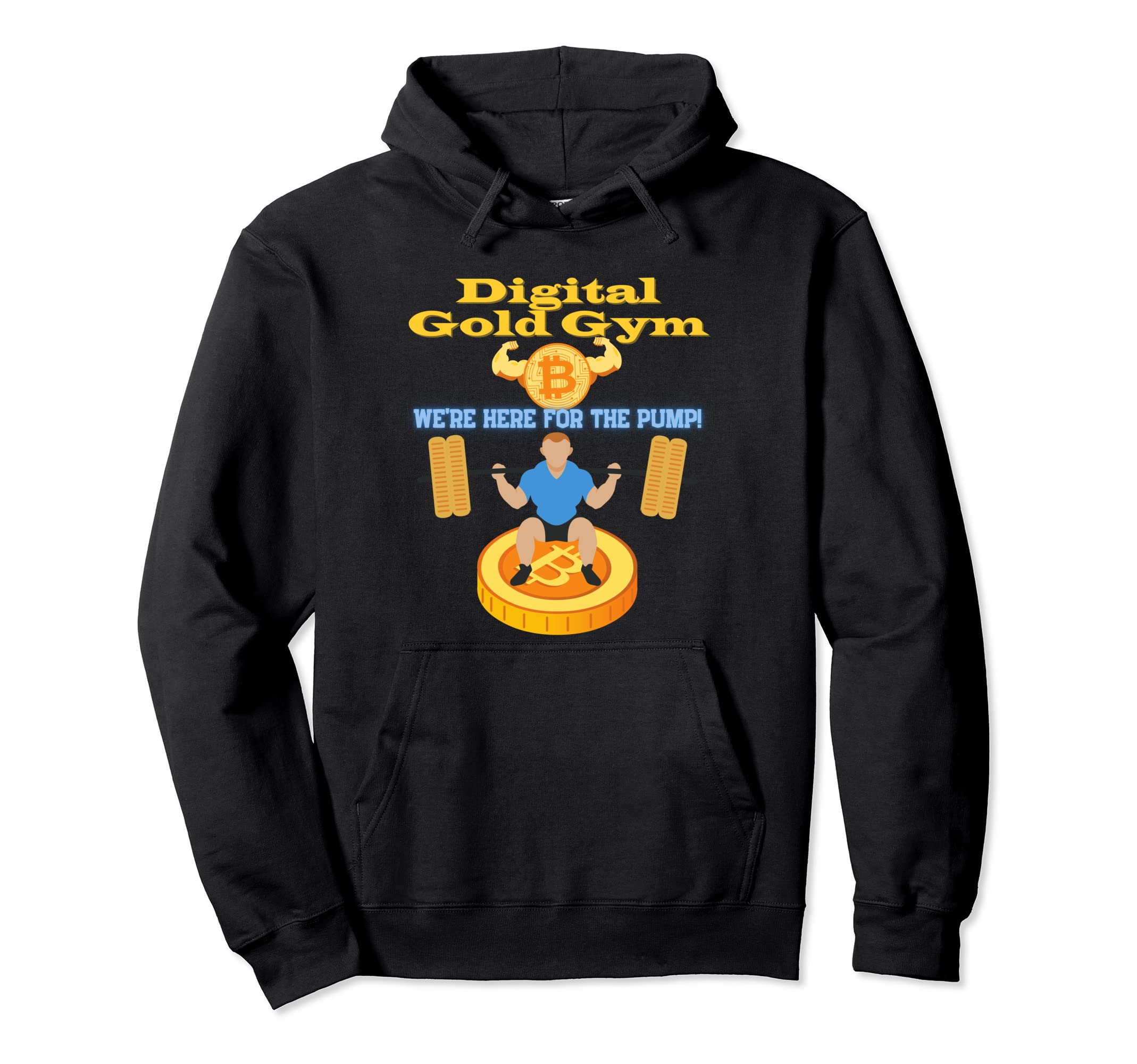 

Digital Gold s Gym Exercise Bitcoin Gear Crypto Gym Wear Hoodie