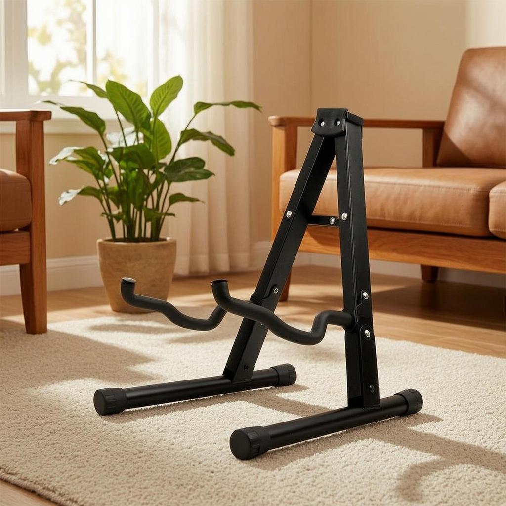 A-Shaped Guitar Stand Portable Folding Space-Saving Foldable
