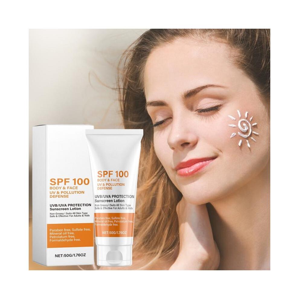 Sunscreen SPF 100 Sunblock for Face Body Sunscreen Facial Sunscreen Sun Protection Prevent Sunburn Skin Care Facial Protector