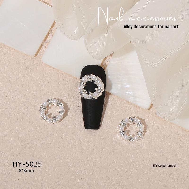 Nail Art Decorations: Bow, Heart, Moon, Flower, Butterfly, Rhinestones