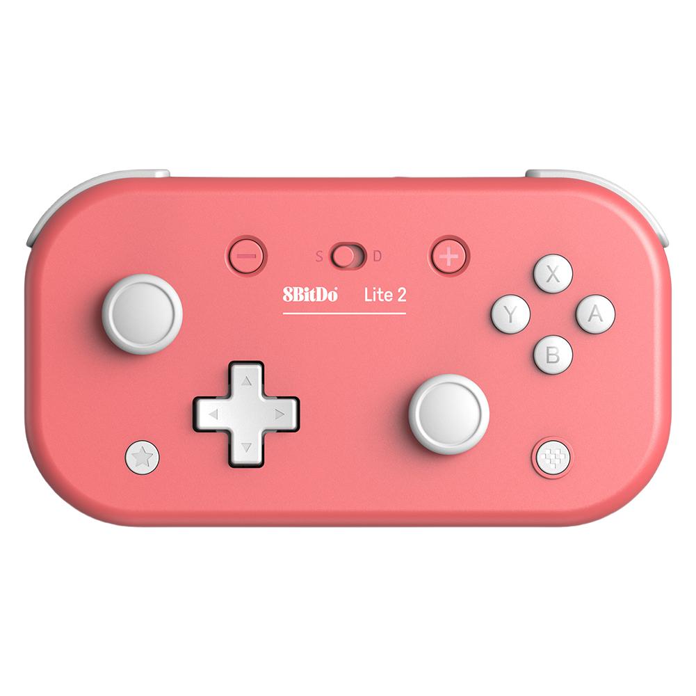 

Wireless Gaming Controller for Switch 8BitDo Lite 2 BT Gamepad with Motion Controls Linear Motors Vibration Game Controller рожевий