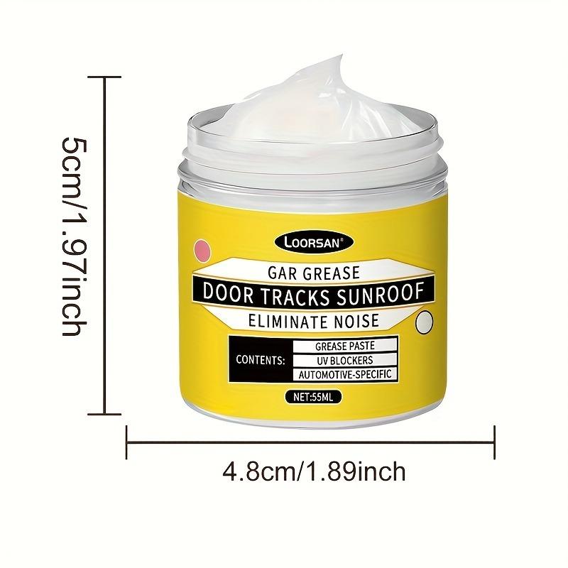 High-Performance Car Interior Lubricant Paste: Non-Sticky White Grease for Door Rails/Sunroofs/Hinges & Bike Chains