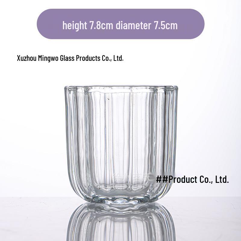 European Style Thick-Walled Crystal Glass Candle Holder for Aromatherapy and DIY Candles