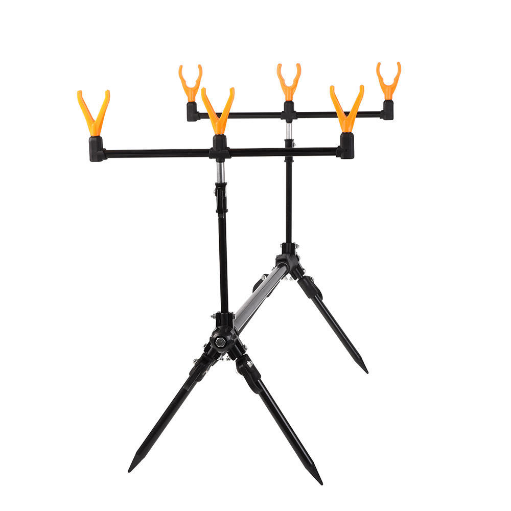 Lixada Adjustable Retractable Carp Fishing Rod Pod Stand Holder Fishing Pole Pod Bracket Fishing Tac