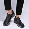 Italien Märke Män Klänning Oxford Skor Bröllopsmode Svart Kontor Högkvalitativt Läder Business Formell Skor Lyxiga snörskor