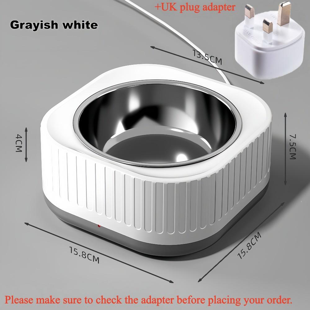Pet Heating Bowl for Water/Food Cat Bowl Heating Noiseles Keep Warming Dog Water Bowls Winter Constant-temperature Pet Supplies
